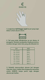 Emrys XEBEC Premium Ring Cincin Titanium Pria Wanita