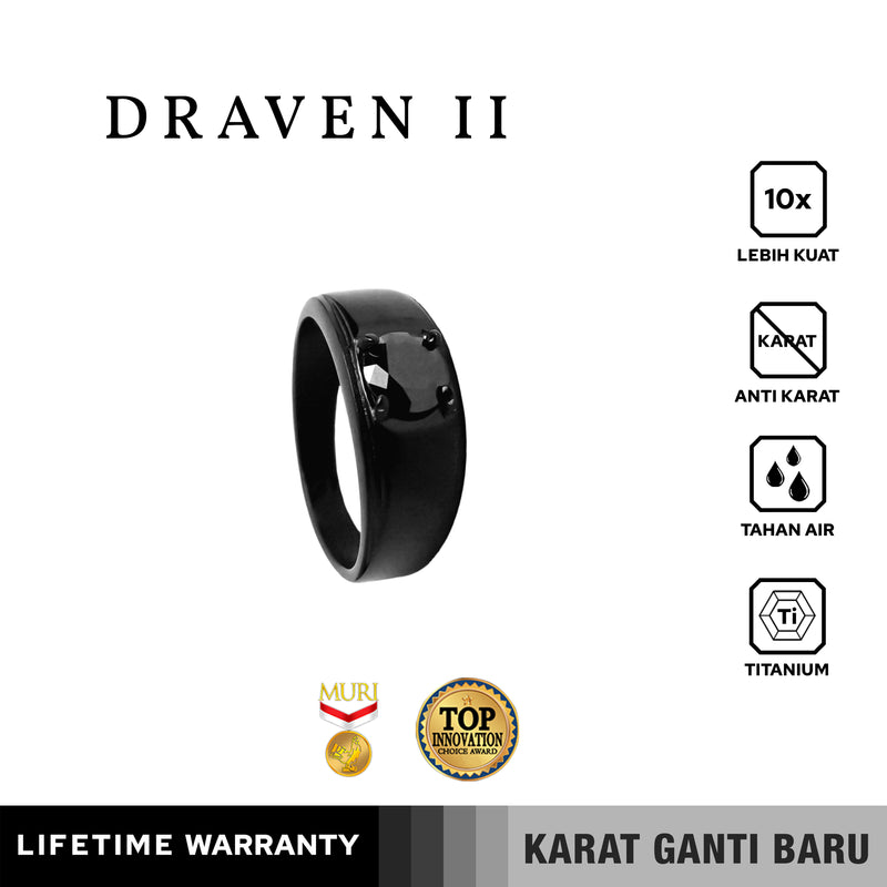 Emrys Premium Ring DRAVEN GEN II Titanium Anti Karat Pria Wanita
