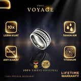 Emrys VOYAGE Premium Ring Cincin Titanium Pria Wanita