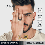Emrys DION Premium Ring Cincin Titanium Pria Wanita