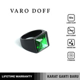 Emrys Premium Ring VARO DOFF Real Titanium Anti Karat Cincin Titanium Pria Wanita