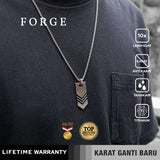Emrys Liontin Set FORGE Liontin Titanium Anti Karat Pria
