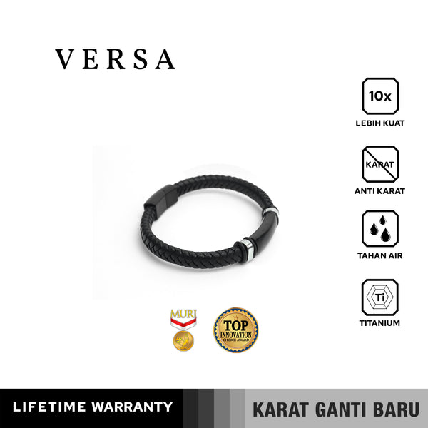 Emrys VERSA Bracelet Real Leather Gelang Kulit Pria Wanita