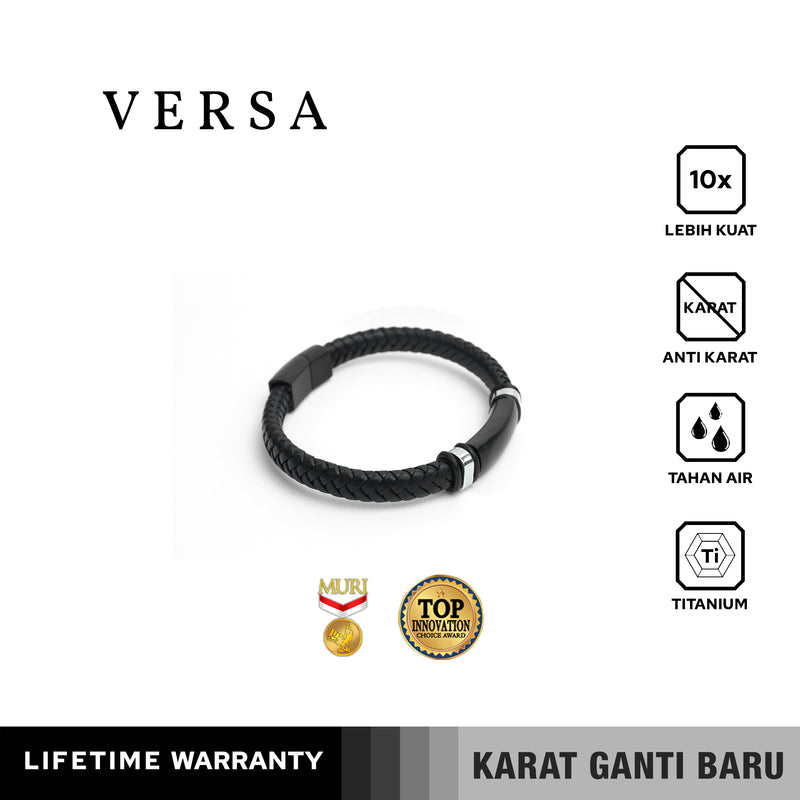 Emrys VERSA Bracelet Real Leather Gelang Kulit Pria Wanita