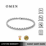 Emrys Premium Bracelet OMEN Real Titanium Aksesoris Gelang Anti Karat Pria Wanita Garansi Karat Seumur Hidup