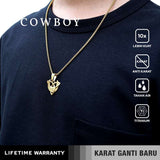 Emrys Liontin Set MOON KNIGHT Real Titanium Anti Karat Liontin Titanium Pria Wanita