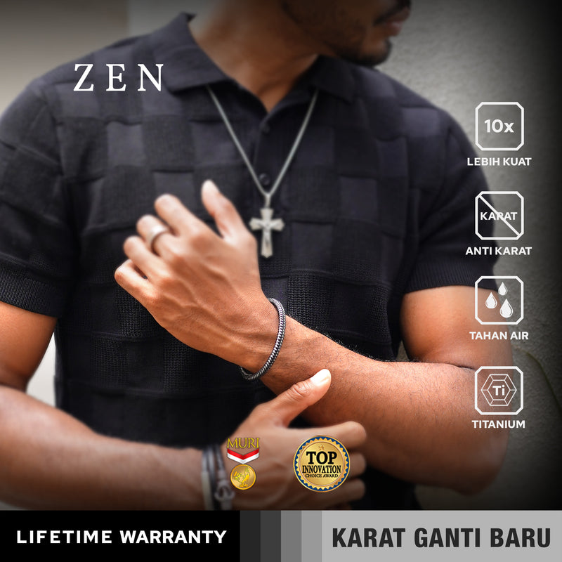 Emrys ZEN Bracelet Real Leather Gelang Kulit Pria Wanita