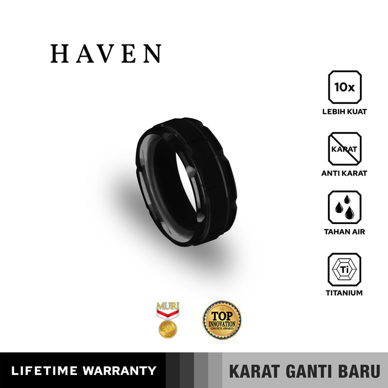 Emrys HAVEN Premium Ring Cincin Titanium Pria Wanita