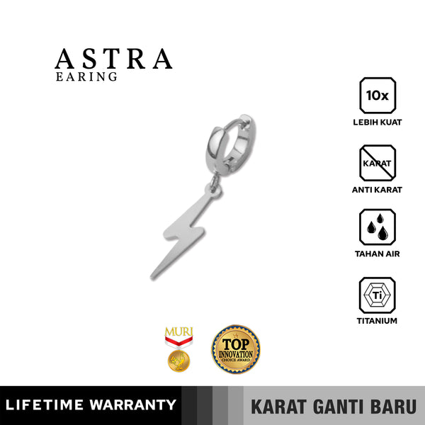Emrys ASTRA Anting Tindik TITANIUM Anti Karat Pria dan Wanita