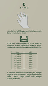 Emrys VIPER Ring Real Titanium Anti Karat Cincin Pria Wanita