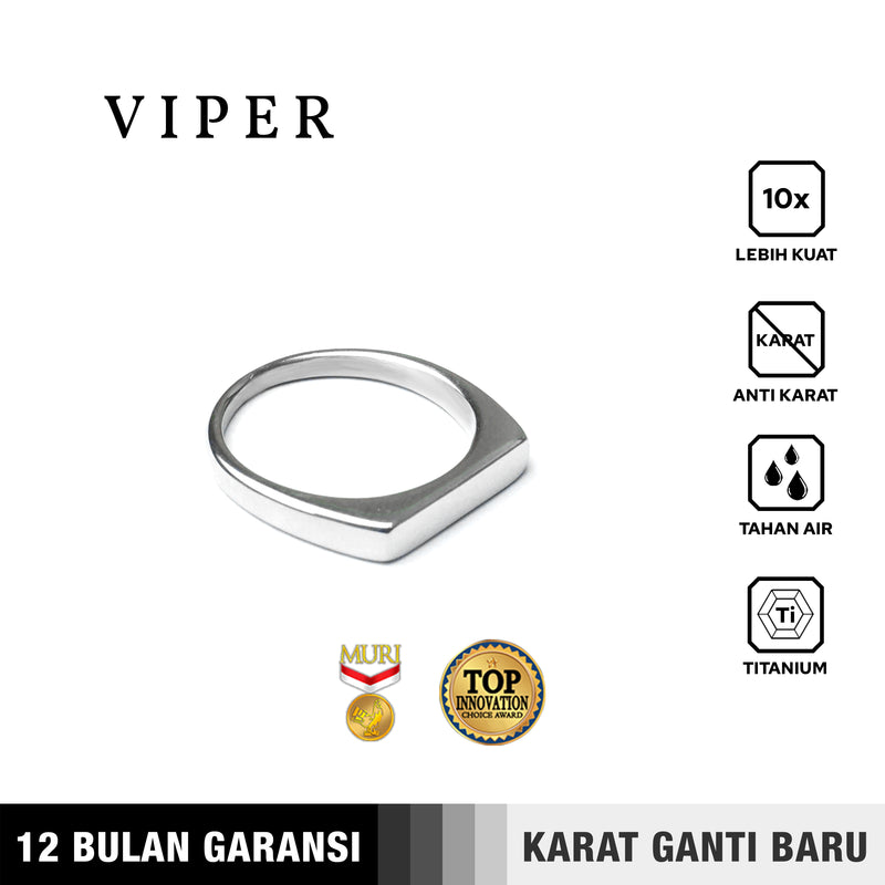 Emrys VIPER Ring Real Titanium Anti Karat Cincin Pria Wanita