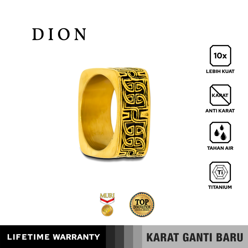 Emrys DION Premium Ring Cincin Titanium Pria Wanita