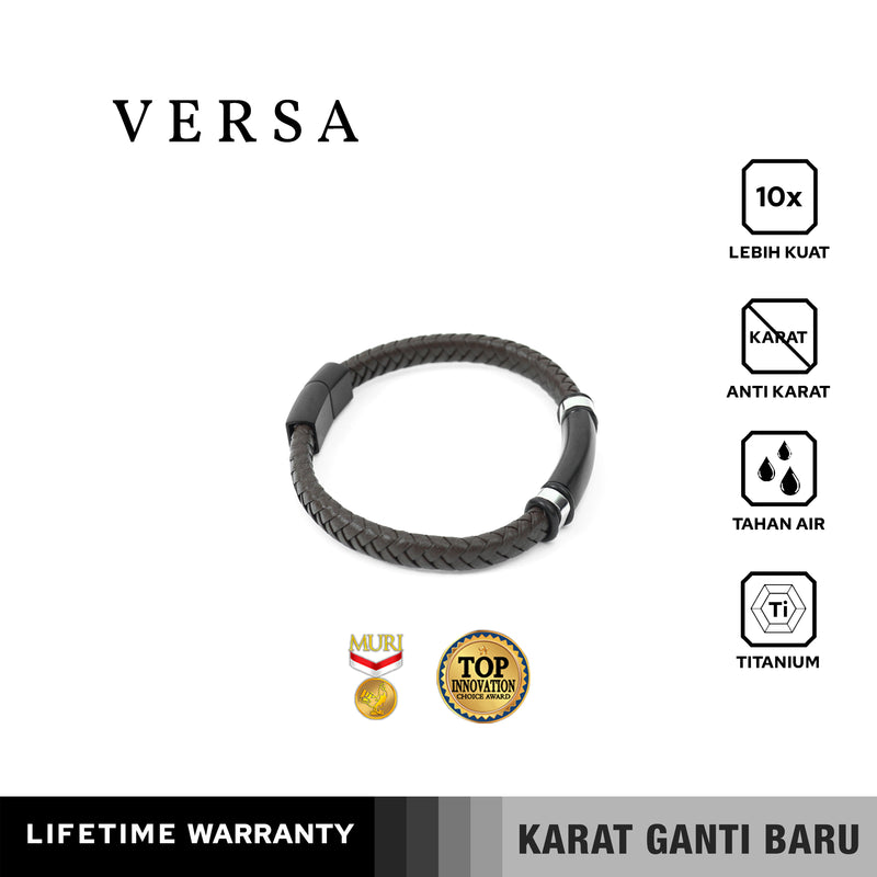 Emrys VERSA Bracelet Real Leather Gelang Kulit Pria Wanita