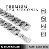 Emrys Bracelet PREMIUM REX ZIRCONIA Gelang Rantai Titanium Pria Wanita