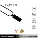 Emrys Liontin Set LAVISH Real Titanium Anti Karat Kalung Titanium Pria Wanita