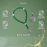 Emrys Premium RIYADH Prayer Beads Real Stone Tasbih Batu 33 Butir + LAFADZ ALLAH BULAT