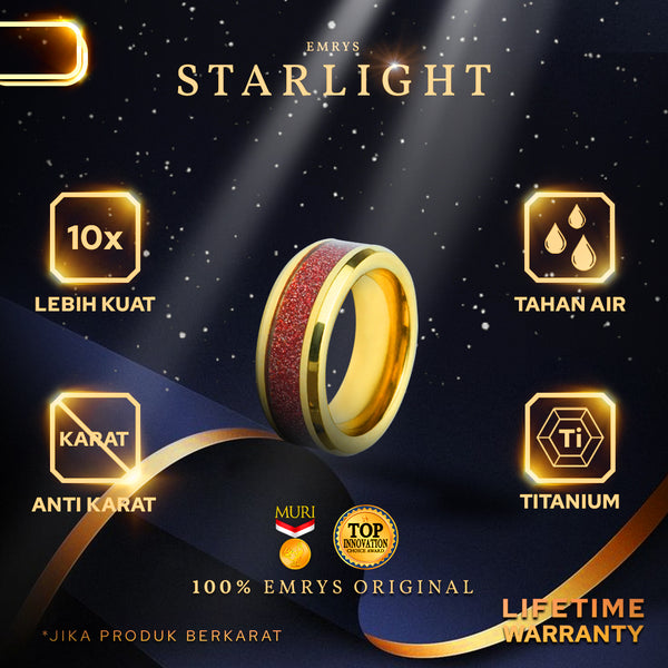 Emrys STARLIGHT Premium Ring Cincin Titanium Pria Wanita