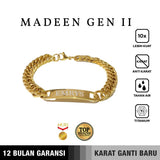 Emrys Premium MADEEN GEN II Real Titanium GELANG Anti Karat Pria Wanita
