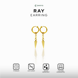 Emrys RAY ANTING Jepit Titanium Anti Karat Pria dan Wanita