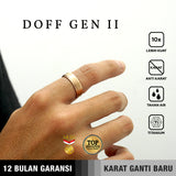 Emrys Simple Ring ROSE GOLD DOFF GEN II Real Titanium Anti Karat Cincin Titanium Pria Wanita
