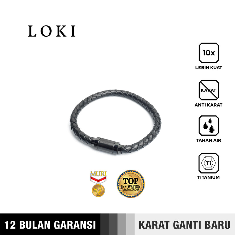 Emrys LOKI Bracelet Real Leather Anti karat Gelang Kulit Pria Wanita