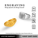 EMRYS Aksesoris Titanium Grafir Laser – Pilihan Cincin, Liontin & Gelang | Gratis Grafir Nama, Logo & Foto
