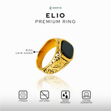 Emrys ELIO Premium Ring Cincin Titanium Pria Wanita Anti Karat Tahan Air