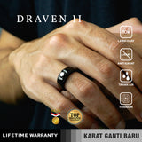 Emrys Premium Ring DRAVEN GEN II Titanium Anti Karat Pria Wanita