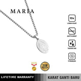 Emrys Liontin set MARIA Necklace Titanium Anti Karat Pria Wanita