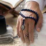Emrys Premium FAJR Prayer Beads Real Stone Tasbih Batu 33 Butir + LAFADZ ALLAH OVAL