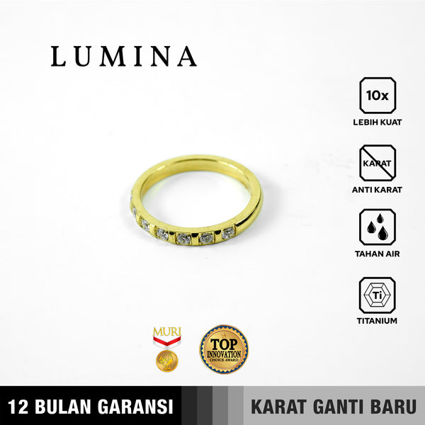 Emrys Ring LUMINA Anti Karat Cincin Titanium Wanita