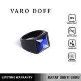Emrys Premium Ring VARO DOFF Real Titanium Anti Karat Cincin Titanium Pria Wanita