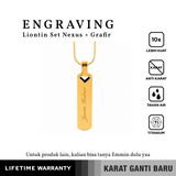 EMRYS Aksesoris Titanium Grafir Laser – Pilihan Cincin, Liontin & Gelang | Gratis Grafir Nama, Logo & Foto