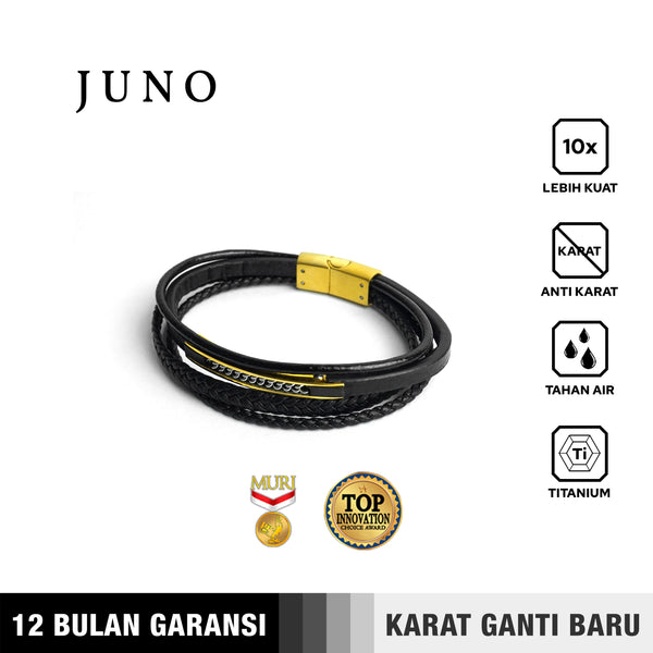 Emrys JUNO Bracelet Real Leather Gelang Kulit Pria dan Wanita