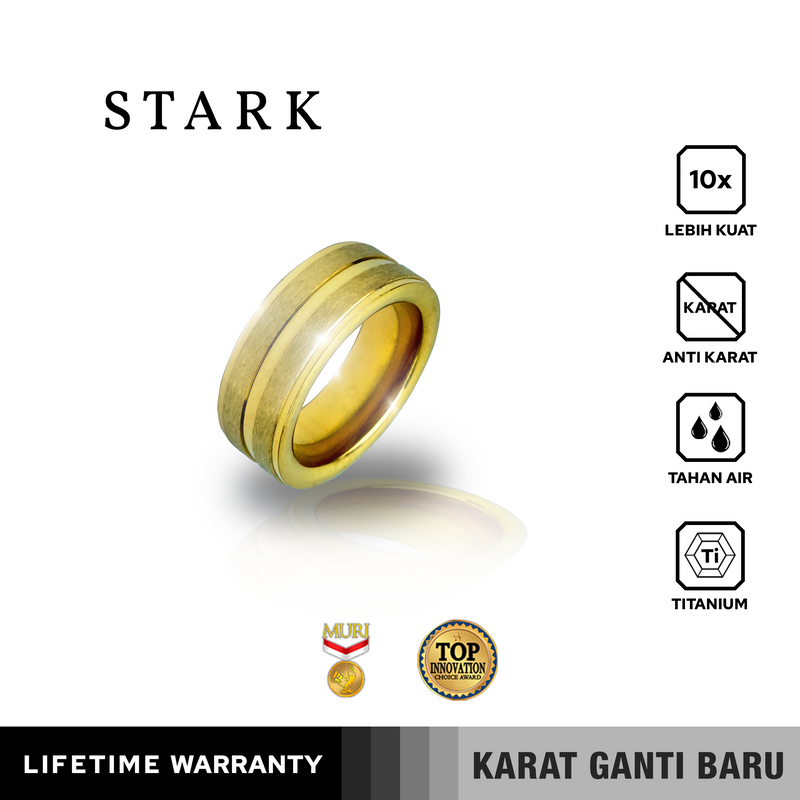 Emrys STARK Premium Ring Cincin Titanium Pria Wanita
