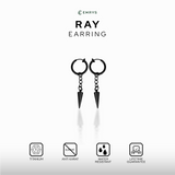 Emrys RAY ANTING Jepit Titanium Anti Karat Pria dan Wanita