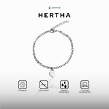 Emrys Bracelet HERTHA Real Titanium Gelang Rantai Anti Karat Pria dan Wanita