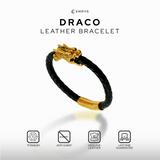 Emrys DRACO Bracelet Real Leather Gelang Kulit Pria dan Wanita