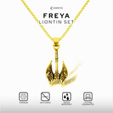 Emrys Liontin Set FREYA Real Titanium Anti Karat Kalung Titanium Pria Wanita