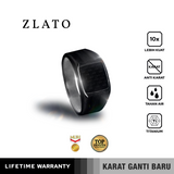 Emrys Premium Ring ZLATO Real Titanium Anti Karat Cincin Titanium Pria Wanita
