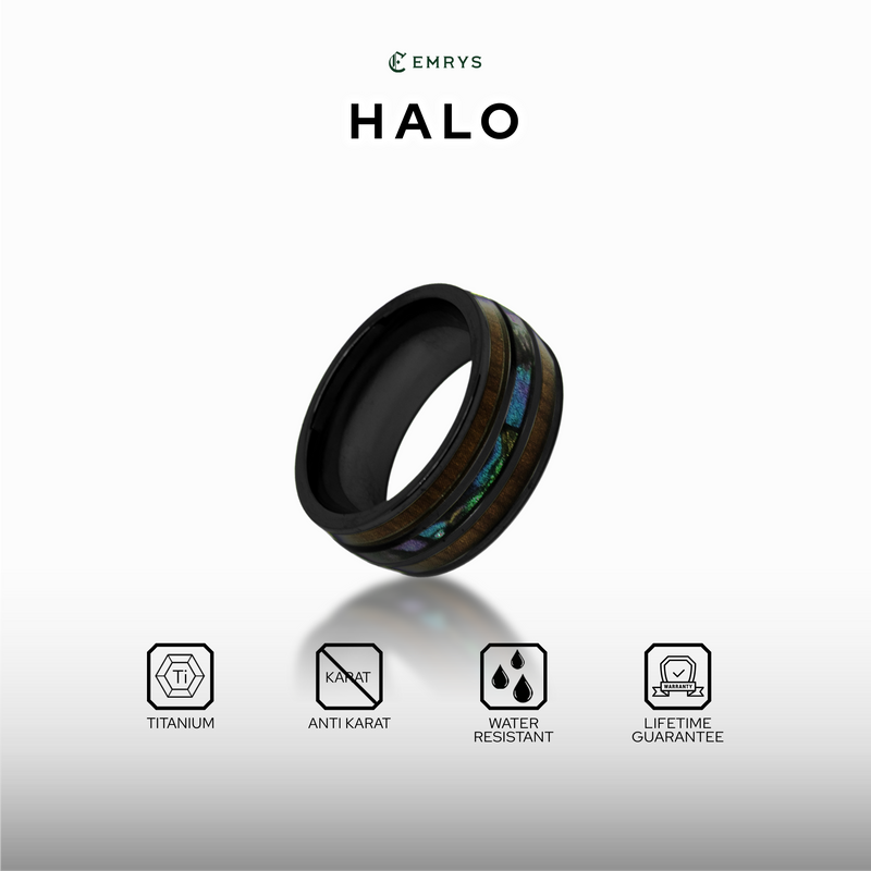 Emrys HALO Premium Ring Cincin Titanium Pria Wanita