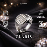Emrys Premium Ring CLARIS Real Titanium Anti Karat Cincin  Pria Wanita