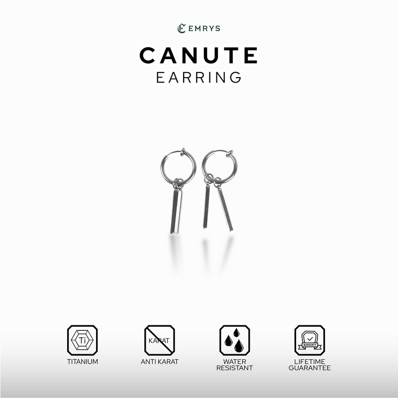 Emrys CANUTE ANTING Jepit Titanium Anti Karat Pria dan Wanita