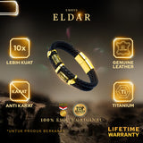 Emrys ELDAR Bracelet Real Leather Gelang Kulit Pria dan Wanita