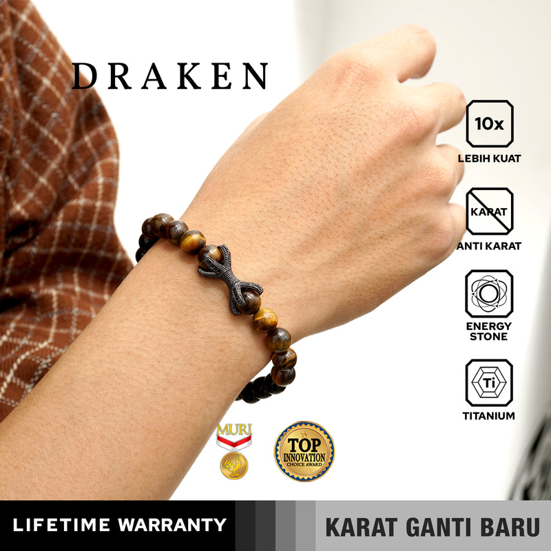 Emrys DRAKEN Bracelet Real Stone Gelang Batu Pria Wanita