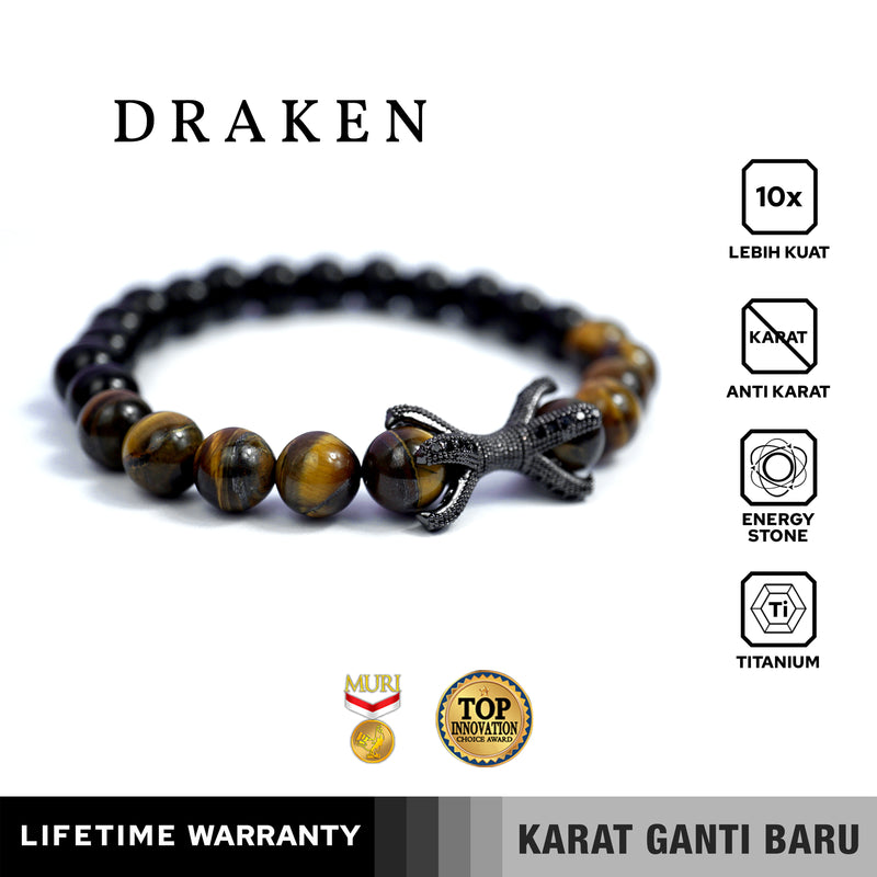 Emrys DRAKEN Bracelet Real Stone Gelang Batu Pria Wanita