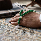 Emrys Premium RIYADH Prayer Beads Real Stone Tasbih Batu 33 Butir + LAFADZ ALLAH BULAT