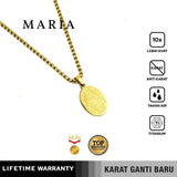 Emrys Liontin set MARIA Necklace Titanium Anti Karat Pria Wanita