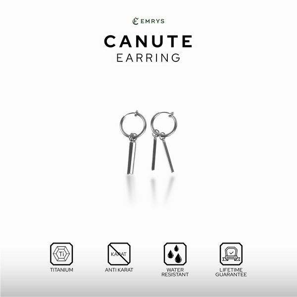 Emrys CANUTE ANTING Jepit Titanium Anti Karat Pria dan Wanita