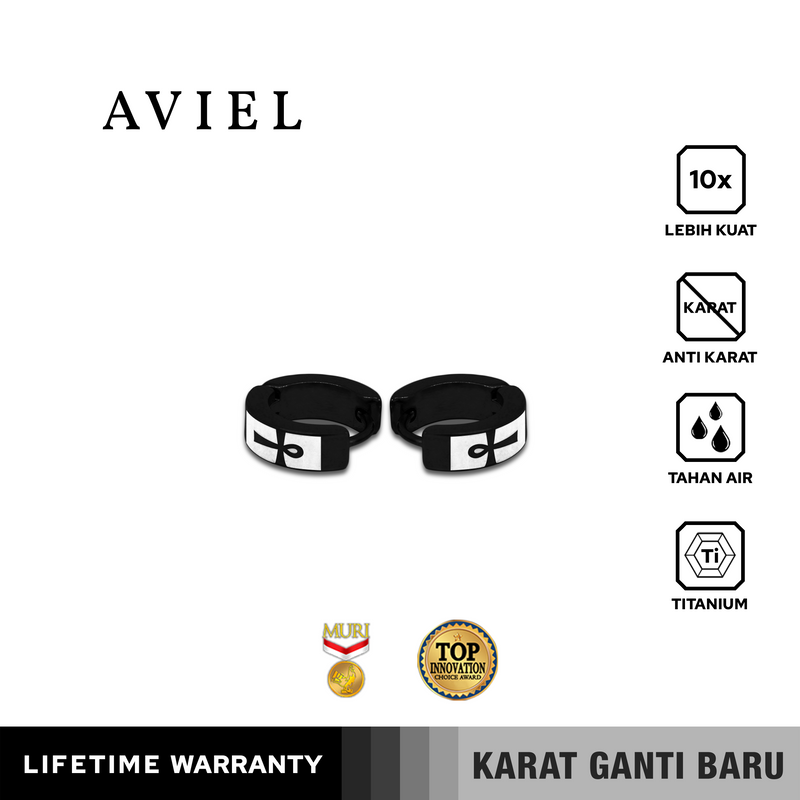 Emrys AVIEL ANTING Tindik Titanium Anti Karat Pria dan Wanita